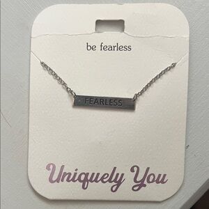 Silver 'Fearless' Necklace
